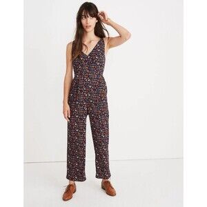 Madewell V-Neck Floral Jumpsuit Sz 16